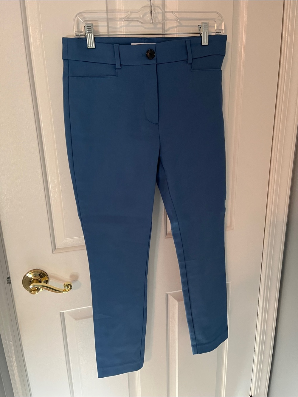 LOFT Sutton Slim Ankle Pants in Blue